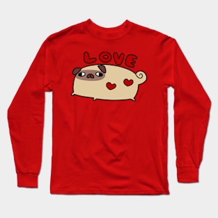 Love Pug Long Sleeve T-Shirt